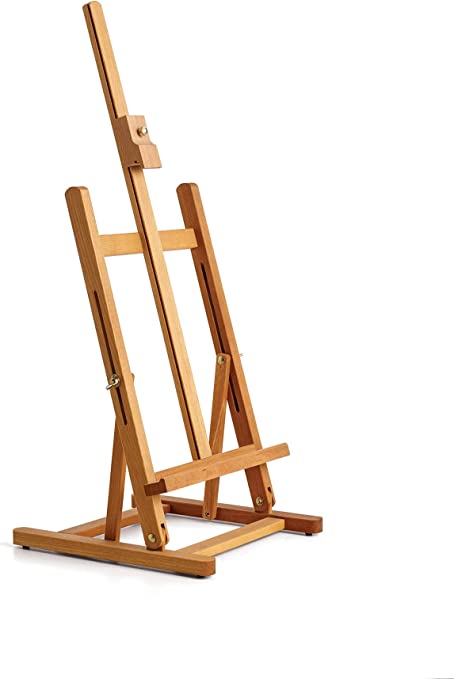Set olio: un cavalletto - 2 tele misto e 1 puro cotone - 8 pennelli - cassetta olio - 2 manuali