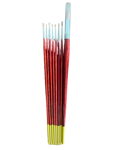 Set olio: un cavalletto - 2 tele misto e 1 puro cotone - 8 pennelli - cassetta olio - 2 manuali