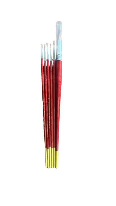 Set olio 2: cassetta cavalletto, 3 cartoni tranciati 25x35, 6 pennelli, bianco di titanio, rivista