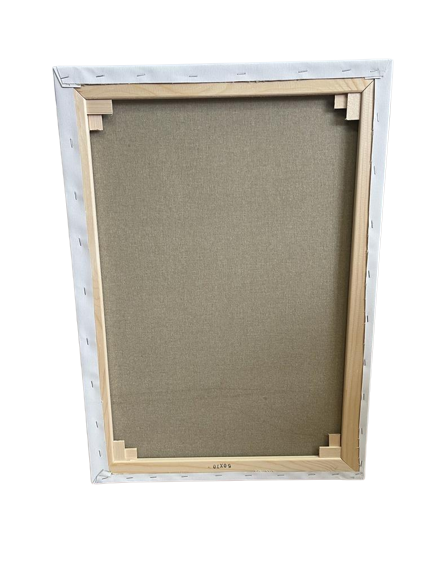 Set Deluxe: cavalletto studio, 4 tele + cornice 50x70 + 12 colori + vernice finale + 5 pennelli
