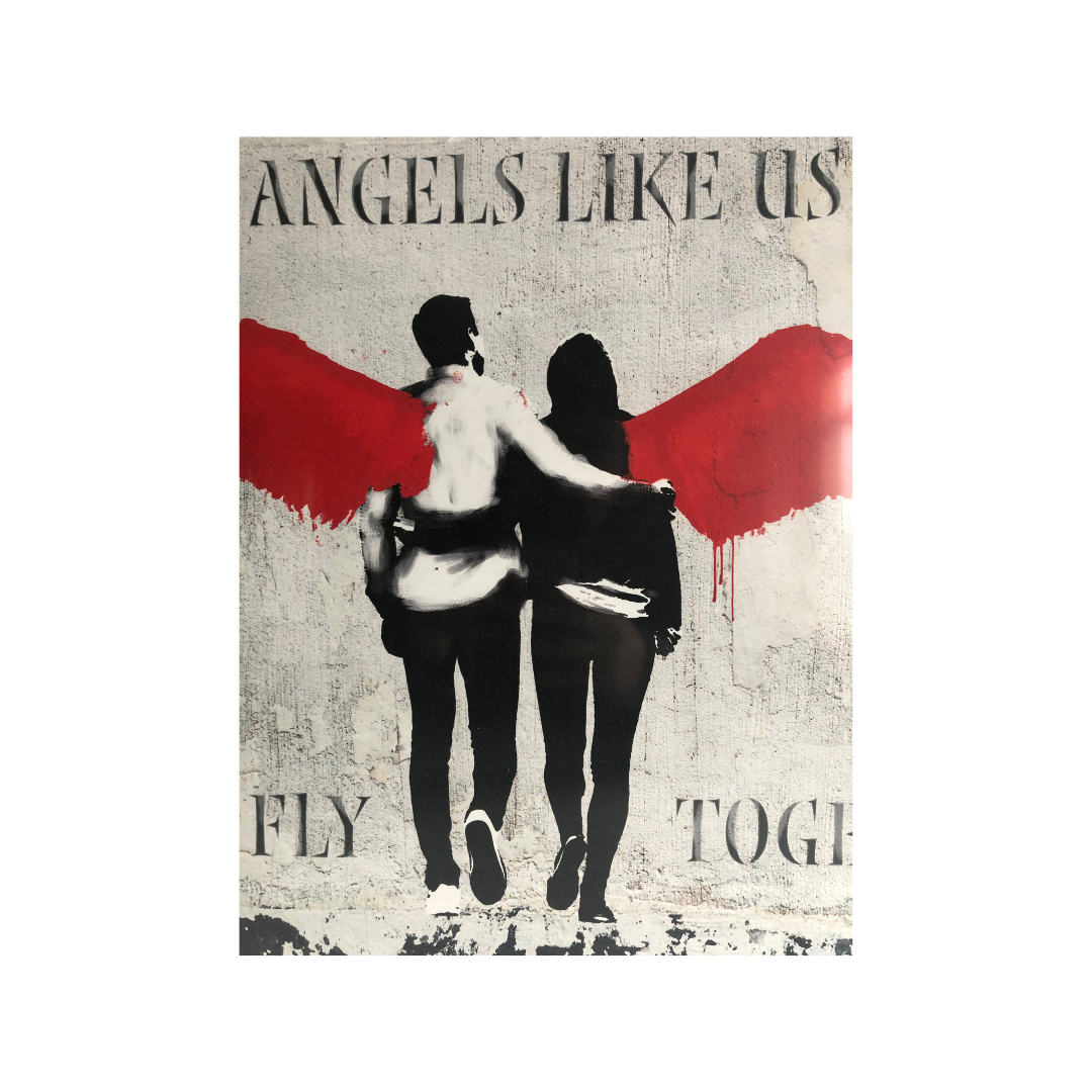 Stampa su tavola - Angels - 35x70