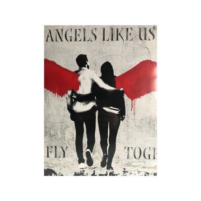 Stampa su tavola - Angels - 35x70