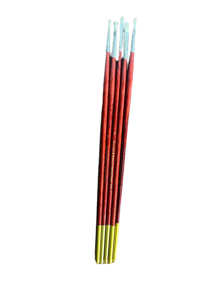 Set acrilico 2: 3 colori primari 200 ml, 2 colori 500 ml, 5 pennelli
